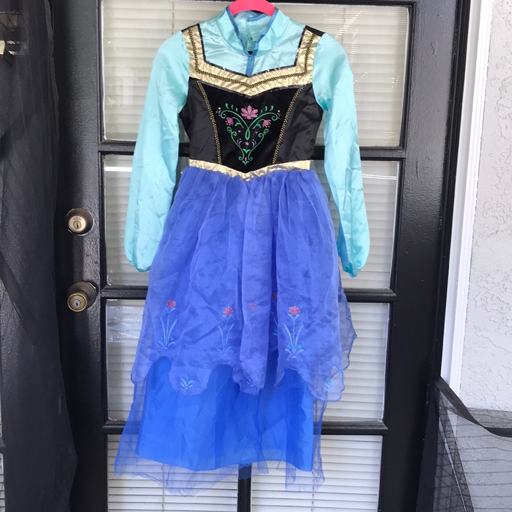 Disney Frozen Anna Dress with Gloves, Shoes and Crown